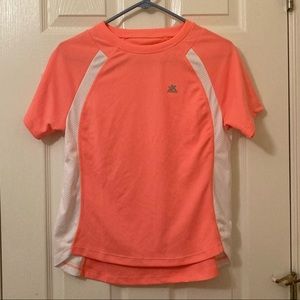 Girls zeroXposure Rash Shirt - 16 peach/white